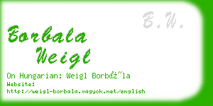 borbala weigl business card